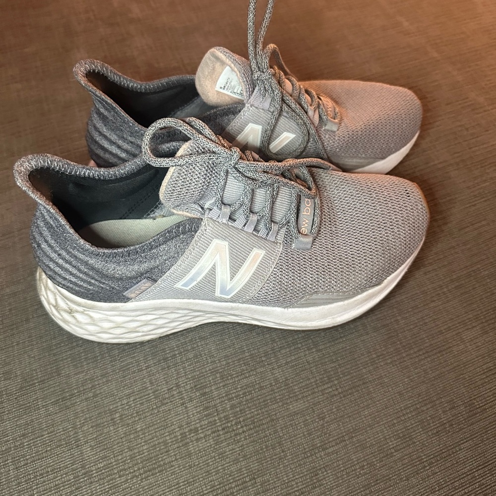 New Balance Light Gray Running Sneakers